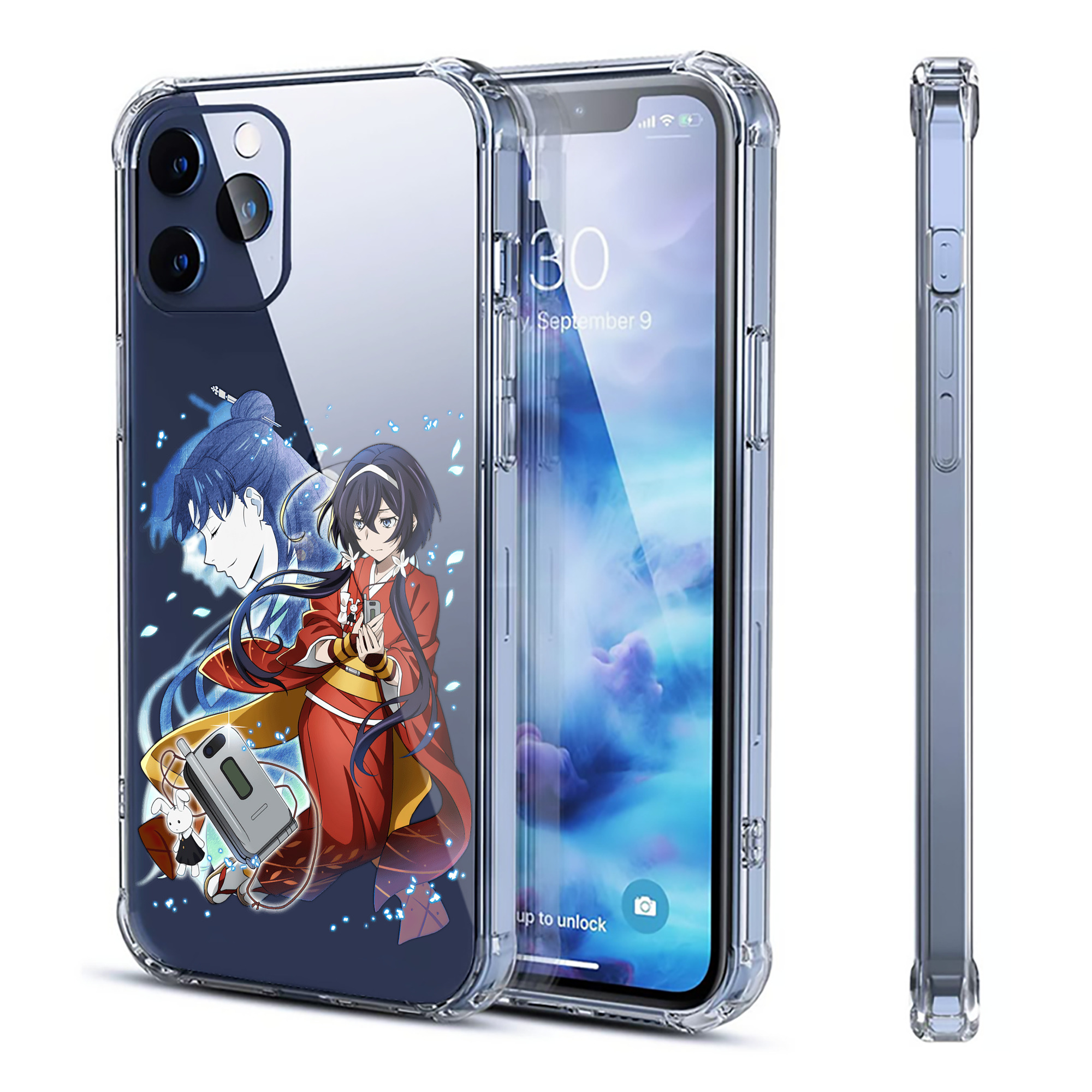 （画像用） 文豪ストレイドッグス Bungo Stray Dogs 【iPhone 12シリーズ対応】透明スマホケース（クリアソフトケース）